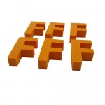 F Shaped Eraser with Logo