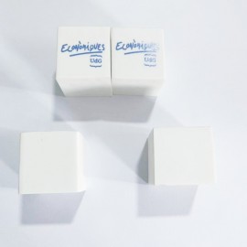 White Square Eraser for Students with Logo