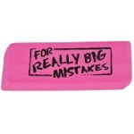 Jumbo Big Mistake Wedge Eraser with Logo