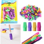 50 Pieces Cap Erasers Top Pencil Eraser Toppers with Logo