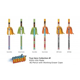 Personalized PENCIL HEROES - Healthcare - Unassembled Bulk Pack