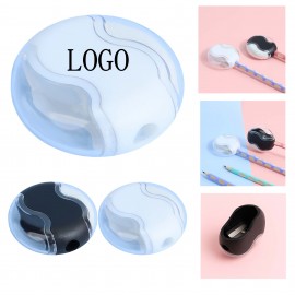 Logo Branded Cute Round Pencil Sharpener with Eraser