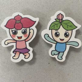 Customized 2D Custom Shape Eraser with Imprint  Customized 2D Custom Shape Eraser with Imprint