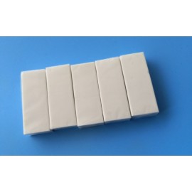White Rectangular Eraser with Logo  White Rectangular Eraser with Logo