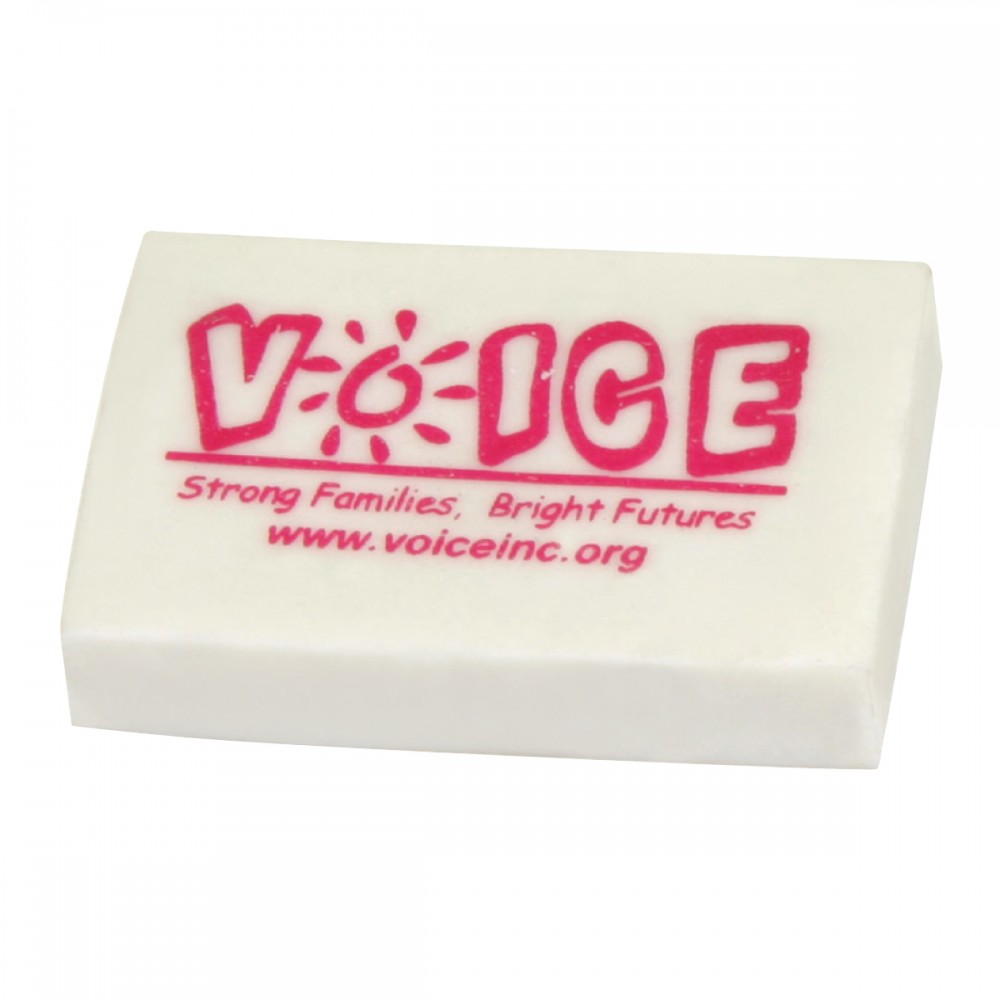 Rectangular Eraser with Logo