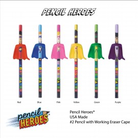 Customized Pencil Heroes - Individually Bagged Assembled