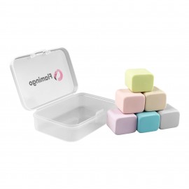 Logo Branded Happy Cube Rubber Eraser Set