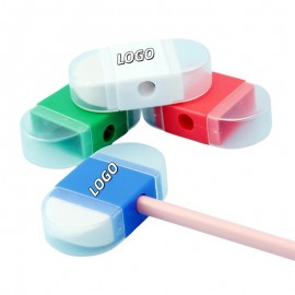 Promotional Plastic 2-in-1 Eraser Pencil Sharpener