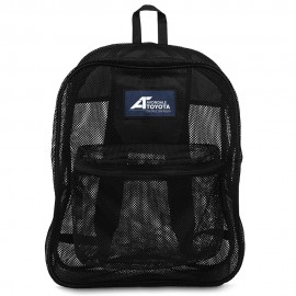 All See Through Mesh Backpack with Logo  All See Through Mesh Backpack with Logo