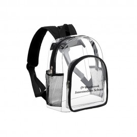 Logo Branded Clear Mini Transparent PVC Backpack
