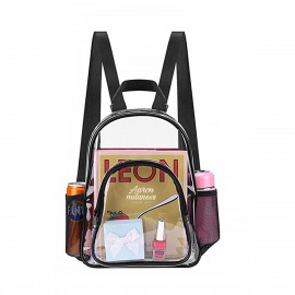 Promotional Transparent PVC Backpack with Side Pockets