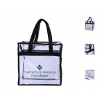 Logo Branded Clear Zippered Tote