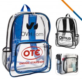 Logo Branded Leroy Clear Backpacks