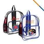 Marey Clear Backpack with Logo