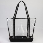 Clear Tote with Zipper with Logo