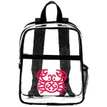 EventGuard Clear Stadium Backpack (10" x 12" x 4") with Logo