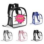 Water Resistant Clear PVC Backpack with Logo