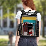 Promotional Large Premium Clear PVC Stadium Approved Laptop Backpack (11.2"x6"x17")