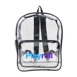 B-6446 - 17" Clear Security Backpack with Logo