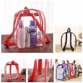 Clear Mini Backpack with Logo