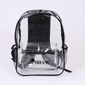 Logo Branded Heavy Duty PVC Clear Backpack