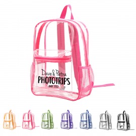Clear PVC Backpack with Logo