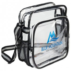 Logo Branded Custom PVC Transparent Crossbody Bag