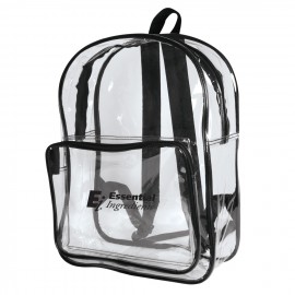 Vinyl Clear Backpack with Logo