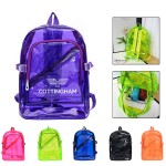 Clear Neon Color PVC Backpack with Logo