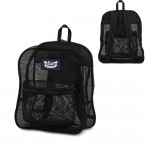 Mesh See-Through Backpack with Logo