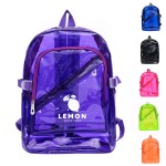 PVC Clear Plastic Daily Backpack with Logo