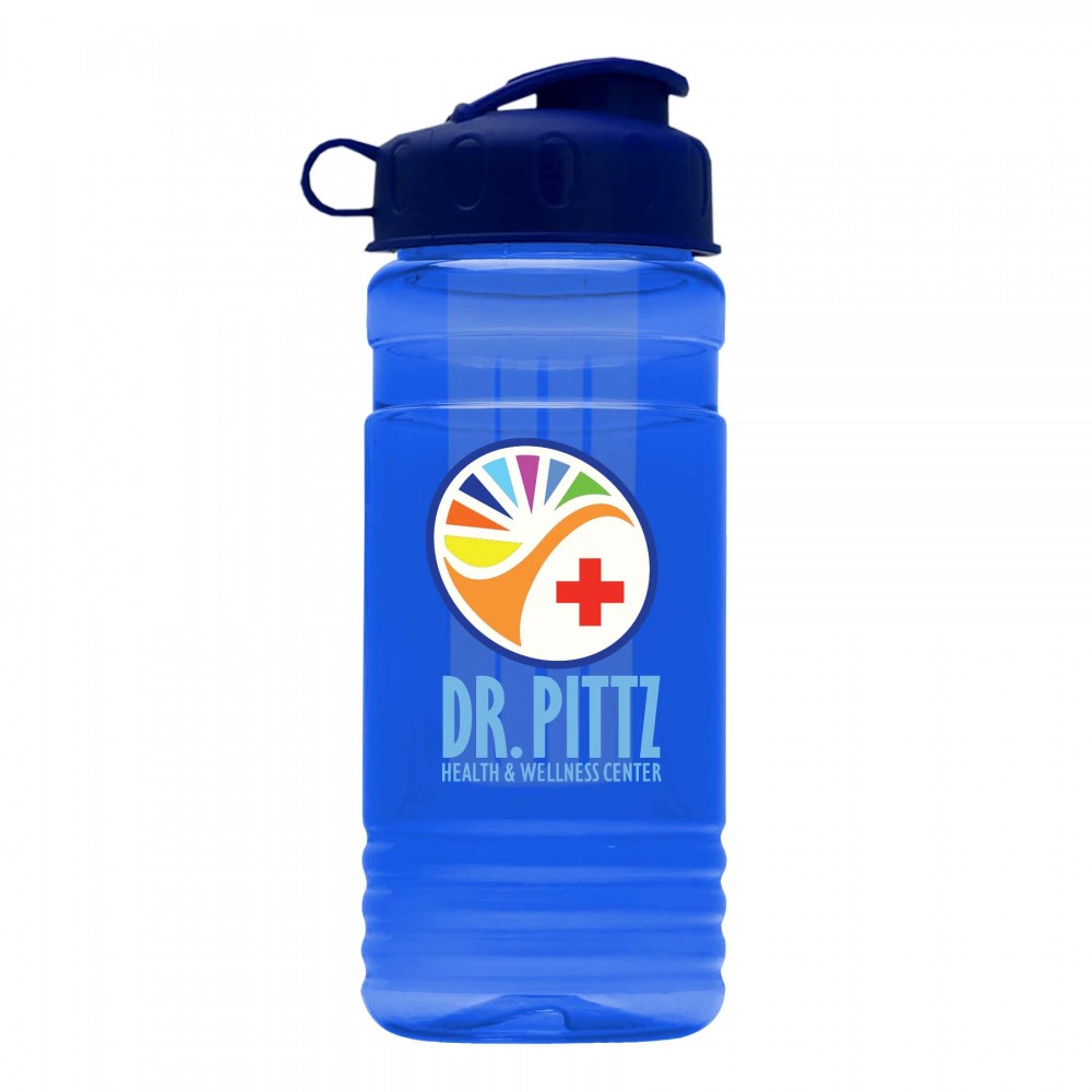Customized 20 Oz. Transparent Infuser Sports Bottle w/Flip Top Lid - Digital Imprint Customized 20 Oz. Transparent Infuser Sports Bottle w/Flip Top Lid - Digital Imprint