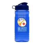 Customized 20 Oz. Transparent Infuser Sports Bottle w/Flip Top Lid - Digital Imprint