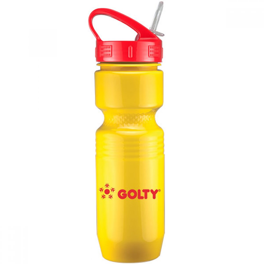 Customized 26 Oz. Jogger Bottle Sport Sip Lid & Straw - Solid Colors
