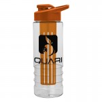 Customized 24 Oz. Salute Infuser Sports Bottle w/Drink-Thru Lid
