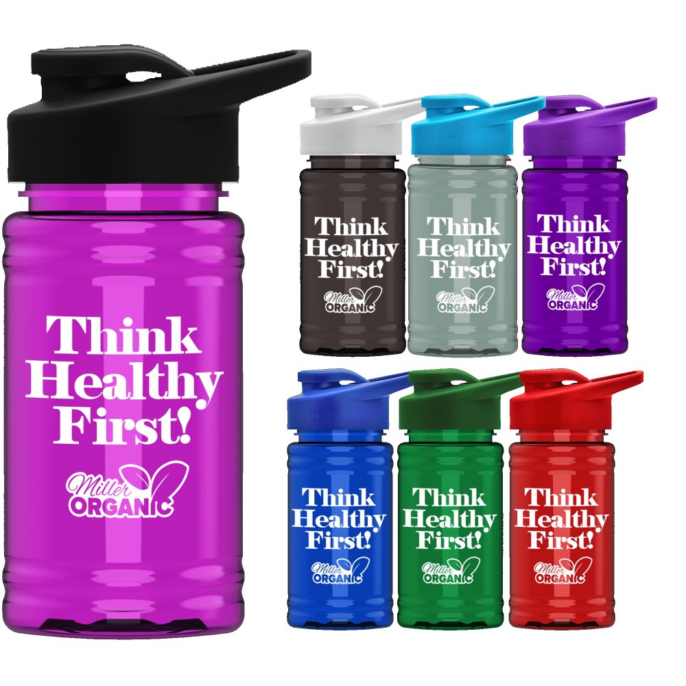 16 Oz. Upcycle Mini Rpet Sports Bottle w/Drink Thru Lid with Logo