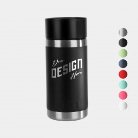 12 Oz YETI Stainless Steel Insulated Hot Shot Bottle with Logo