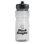 20 Oz. Translucent Recreation Bottle w/ Push Pull Lid with Logo