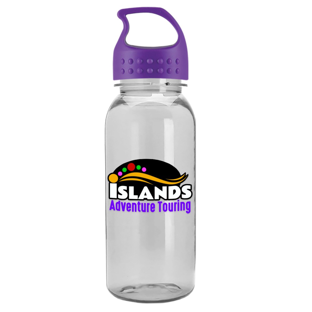 18 Oz. Digital Cadet Transparent Bottle w/Crest Lid with Logo