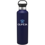 24 oz h2go Ascent (Matte Navy) with Logo