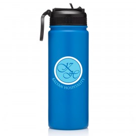 Custom 18 Oz. The Travelor Stainless Steel Vacuum Bottle  Custom 18 Oz. The Travelor Stainless Steel Vacuum Bottle
