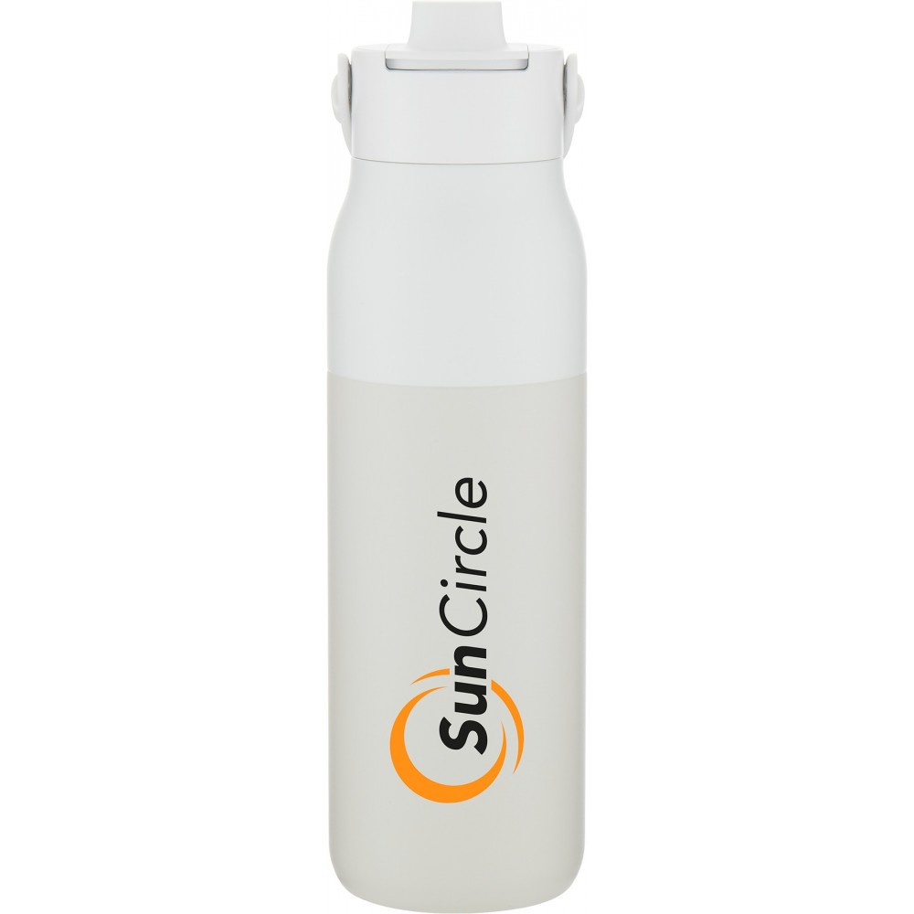 34 oz Larq Swig Top (Granite White) with Logo 34 oz Larq Swig Top (Granite White) with Logo