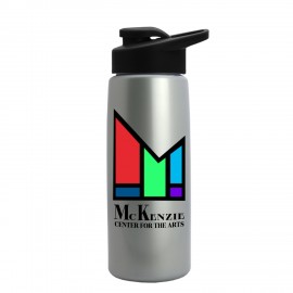Promotional 26 Oz. Tritan Metalike Bottle w/Drink Thru Lid (Digital Imprint)