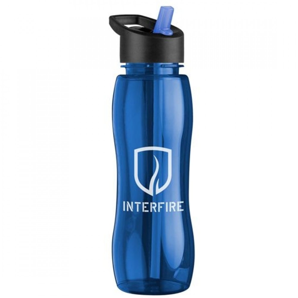 Promotional 25 Oz. Slim Grip Tritan Bottle w/Flip Straw Lid Promotional 25 Oz. Slim Grip Tritan Bottle w/Flip Straw Lid