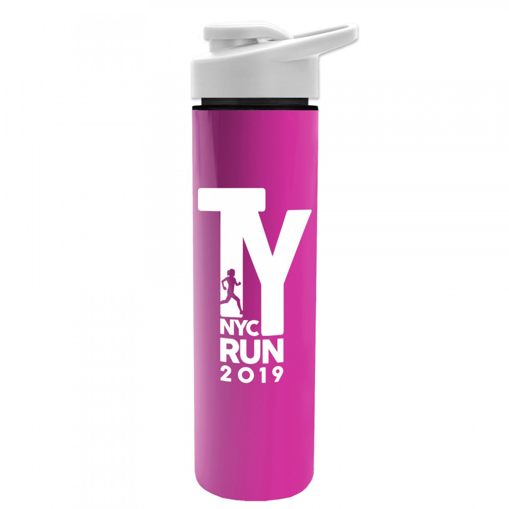 Promotional 16 Oz. Slim Travel Tumbler w/Drink Thru Lid