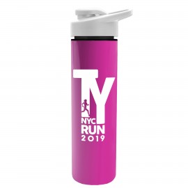 Promotional 16 Oz. Slim Travel Tumbler w/Drink Thru Lid