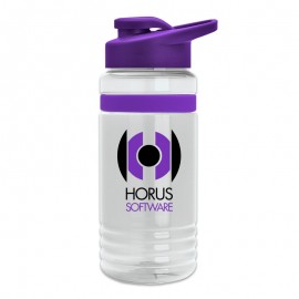 Personalized 20 Oz. Groove Stripe Tritan Sports Bottle w/Drink Thru Lid