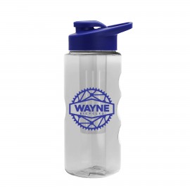Custom 22 Oz. Transparent Infuser Sports Bottle w/Drink-Thru Lid