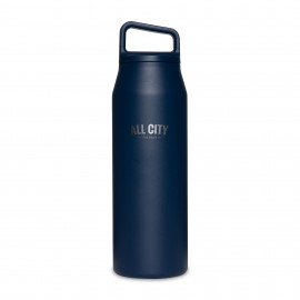 MiiR Vacuum Insulated Wide Mouth Bottle - 32 Oz. - Tidal Blue with Logo