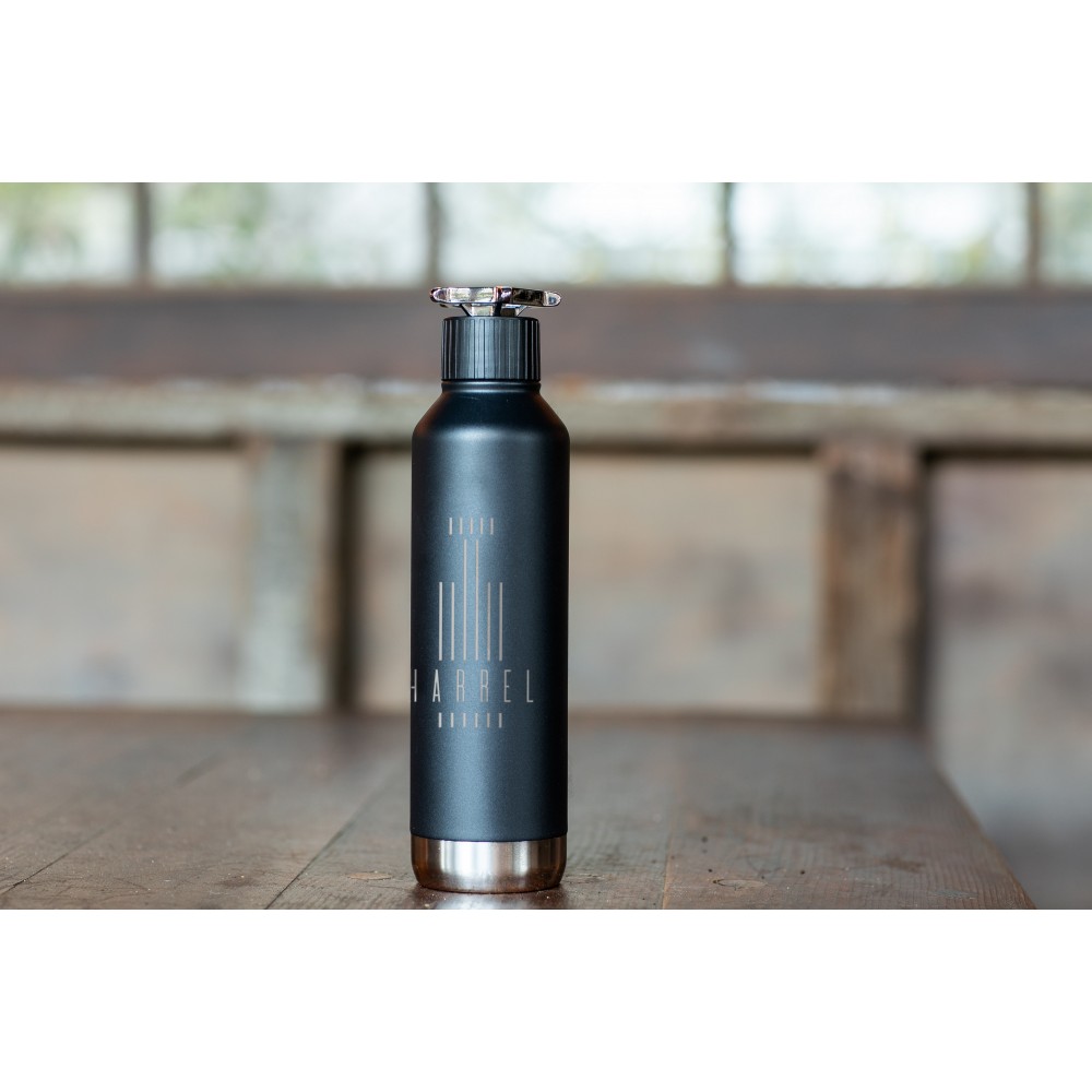 Personalized Spiglo 750mL Bottle - Black & Silver